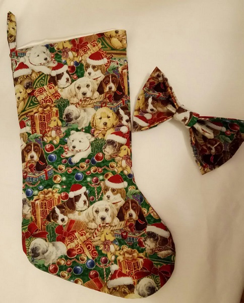 Large Elastic Dog Fabric Christmas Collar Large Elastic Dog Fabric Christmas Collar